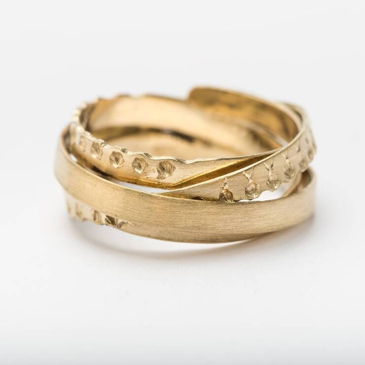 Nastri - Anello in oro 18 kt